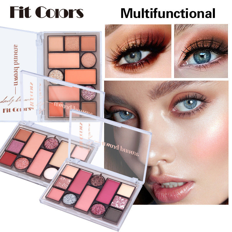 Fit Colors 12-Color Comprehensive Makeup Powder Palette Matte Pearlescent