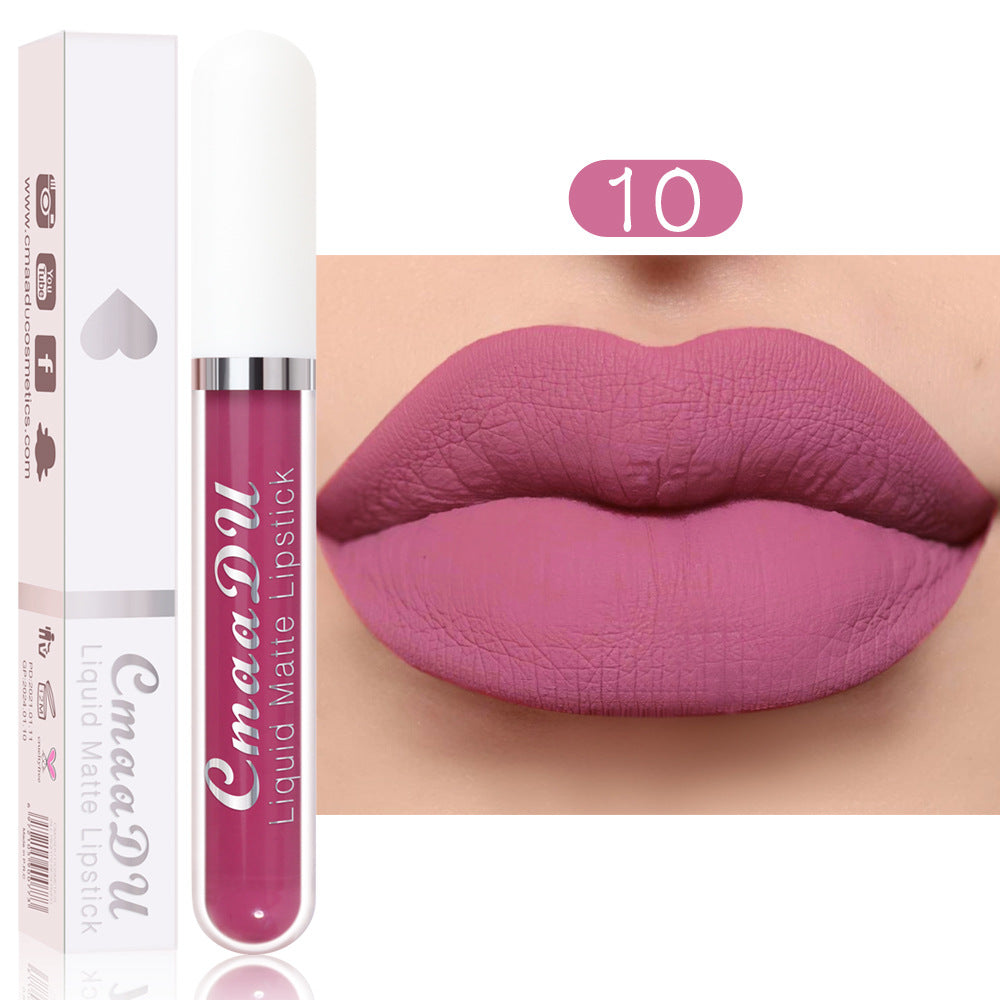 18-Color Matte Waterproof Long-Lasting Lipstick Collection Set