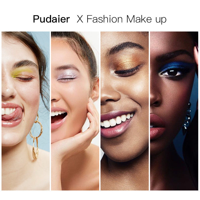 Four-Color Waterproof Matte Pearlescent Eyeshadow Palette Makeup