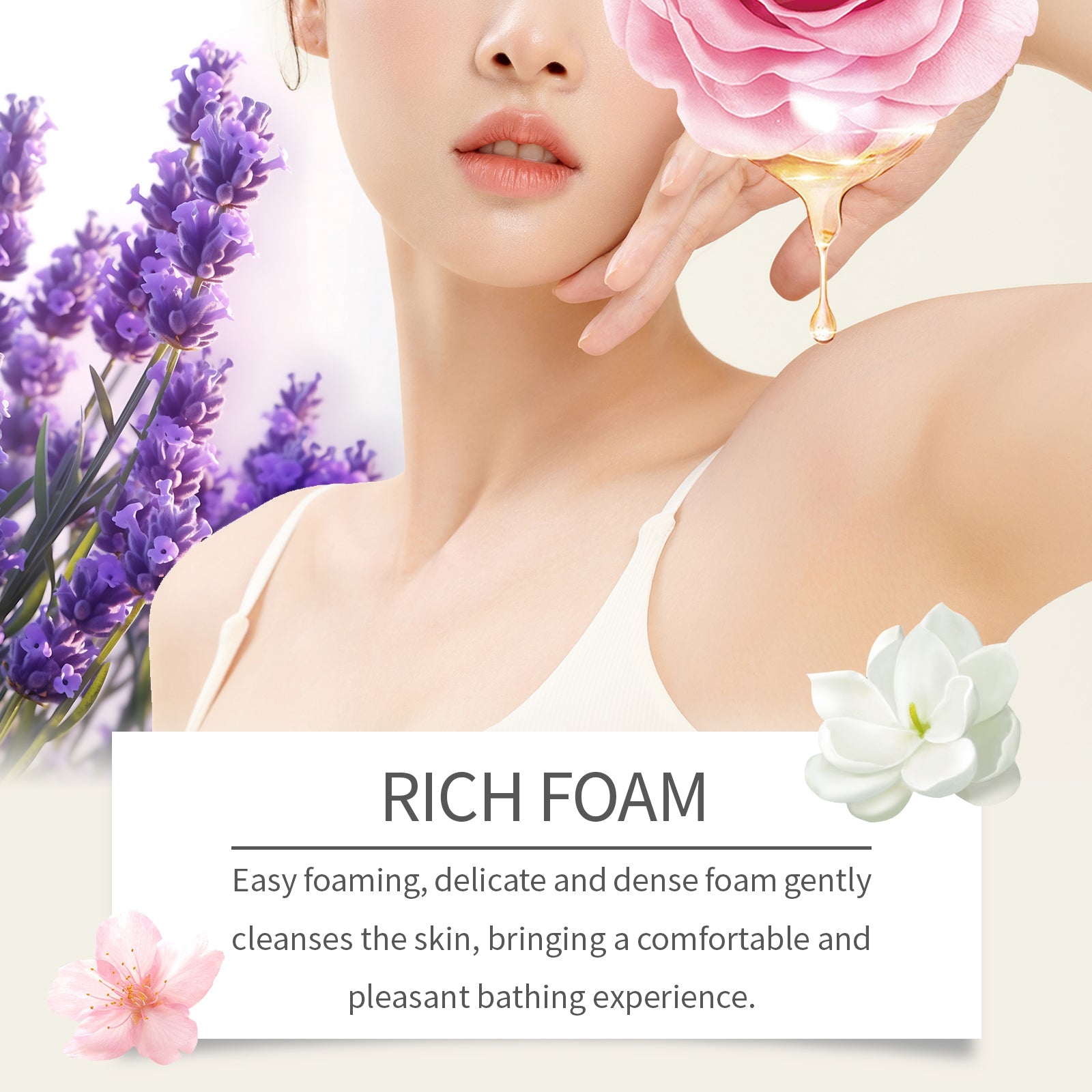 Lavender Fragrant Shower Gel Moisturizing Women’s Body Wash