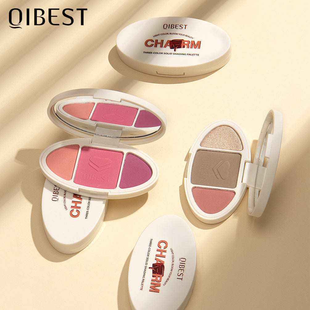 All-In-One Blush Highlight Powder Palette Compact Makeup
