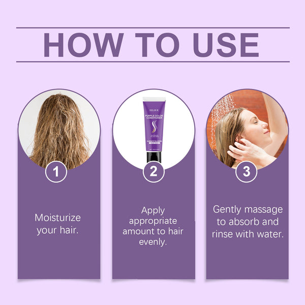 Nourishing Purple Conditioner for Soft Shiny Color-Treated Hair