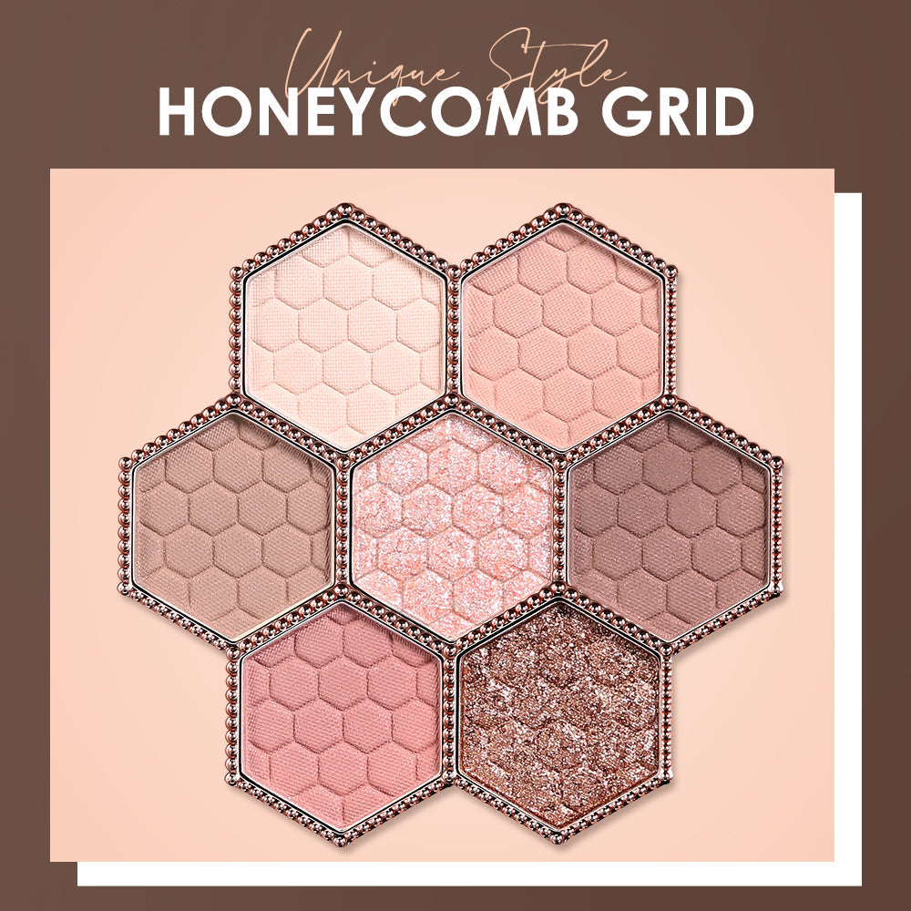 Honeycomb Hexagonal 12-Color Eyeshadow Palette Natural Highlight Makeup