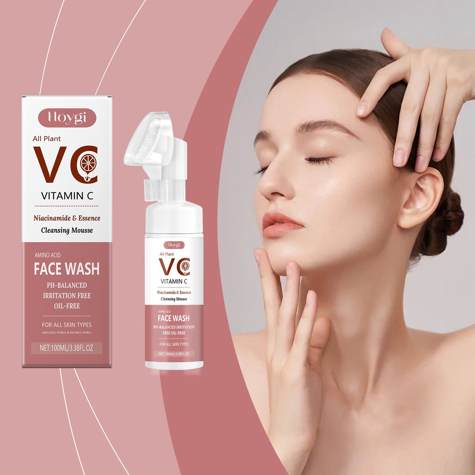 Vitamin C Foam Cleanser Gentle Hydrating Facial Skin Wash