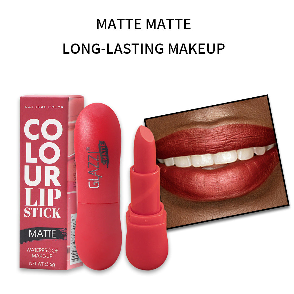 12-Color Rhombic Matte Lipstick Long-Lasting Non-Transfer Set