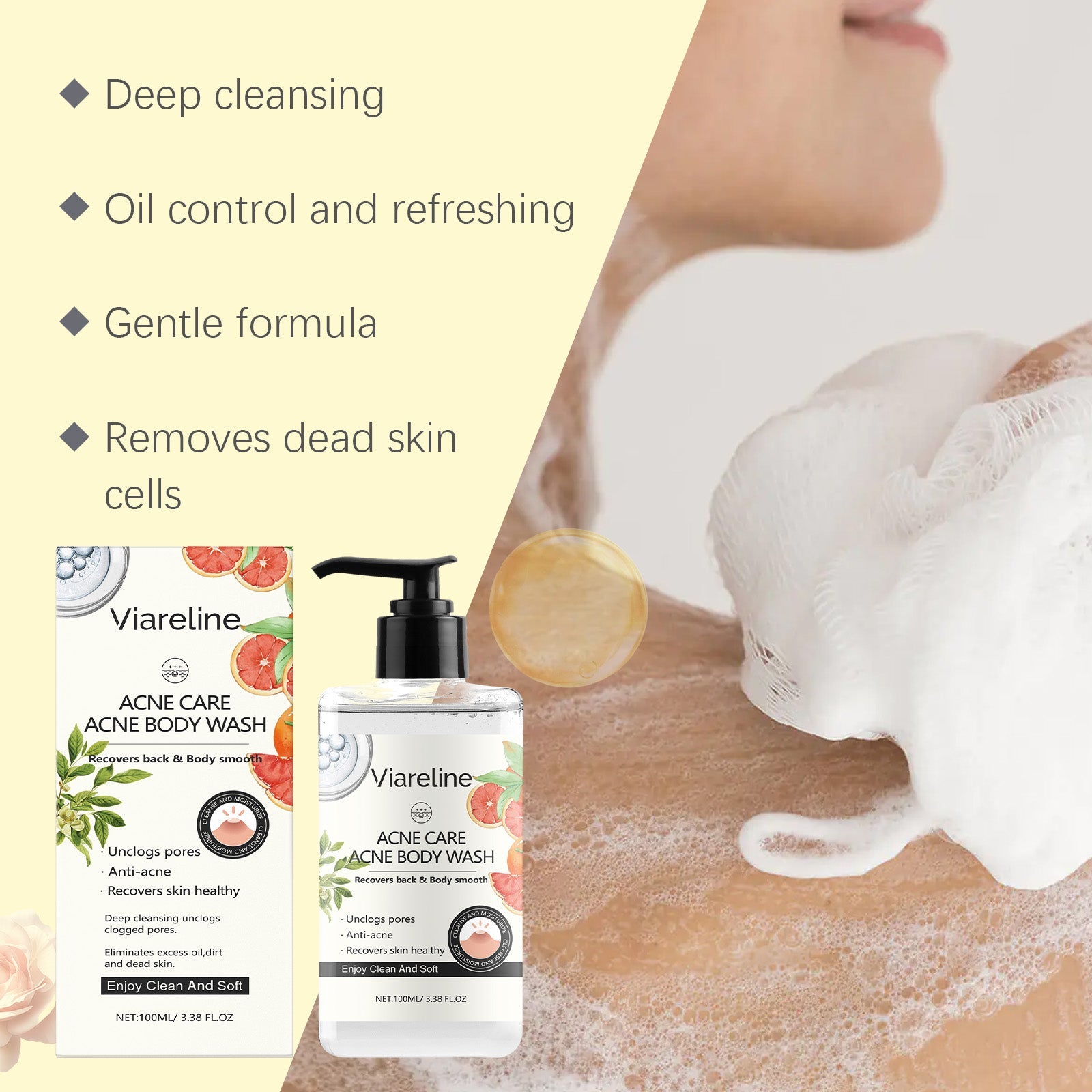 Soothing Repair Shower Gel Hydrating Moisturizing Body Cleanser