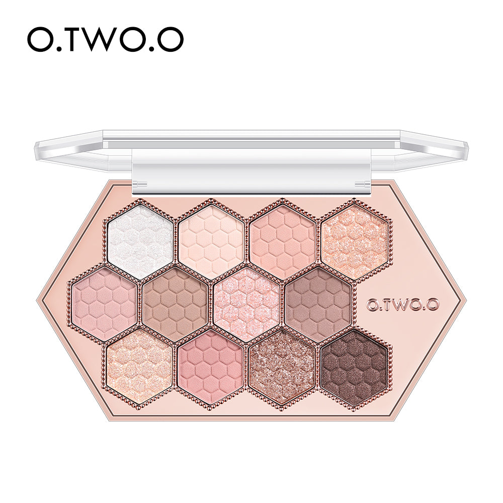 Honeycomb Hexagonal 12-Color Eyeshadow Palette Natural Highlight Makeup