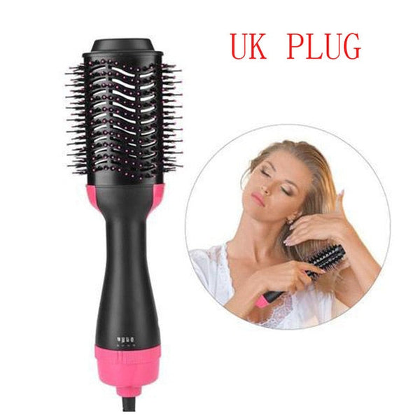 2-in-1 Rotating Hair Dryer Volumizer Hot Brush Styler