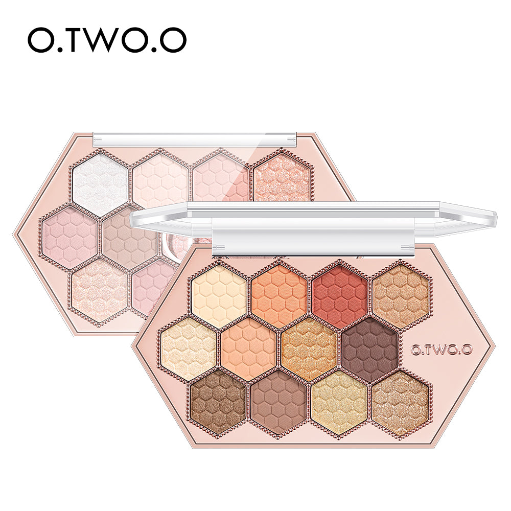 Honeycomb Hexagonal 12-Color Eyeshadow Palette Natural Highlight Makeup
