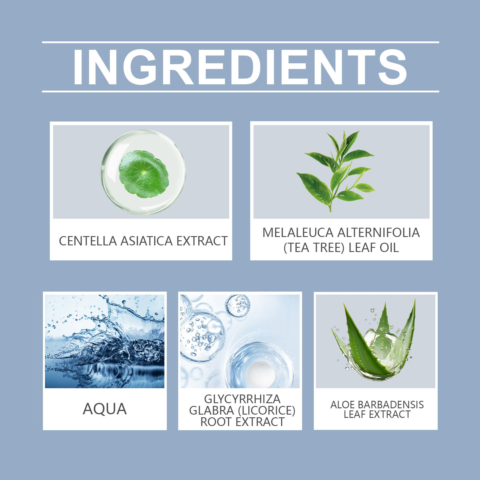 Acne Soothing Facial Serum Hydrating Gentle Skin Care Solution