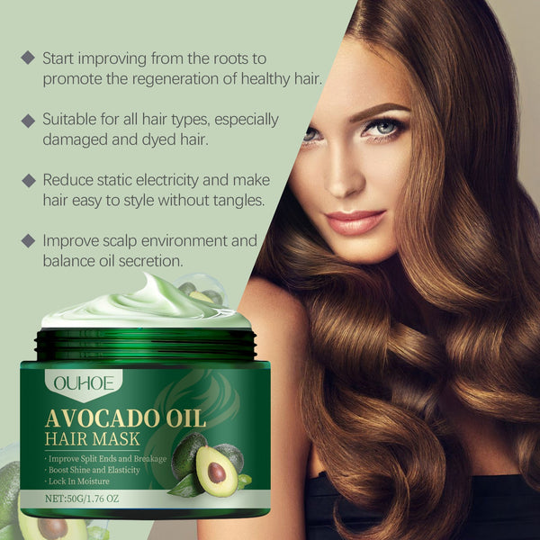 Avocado Oil Hair Mask for Deep Moisture and Nourishment
