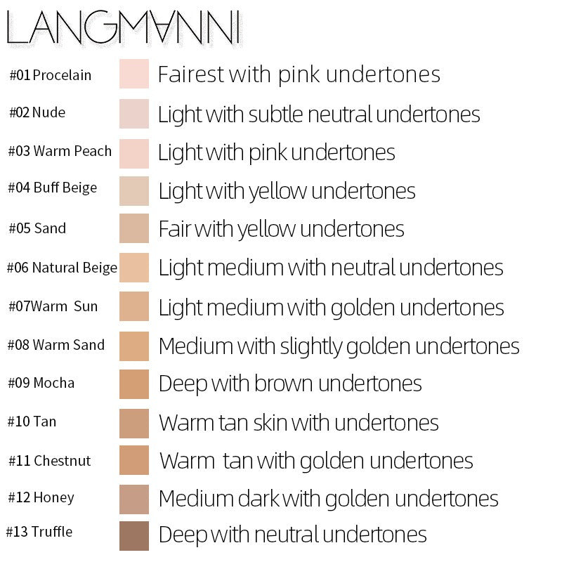 Matte Oil-Control Concealer Foundation Long-Lasting Face Makeup
