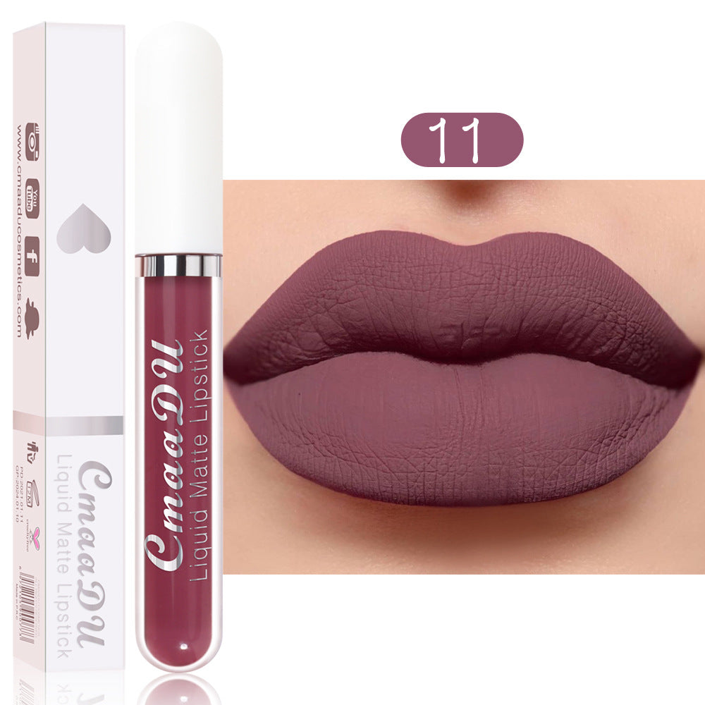 18-Color Matte Waterproof Long-Lasting Lipstick Collection Set