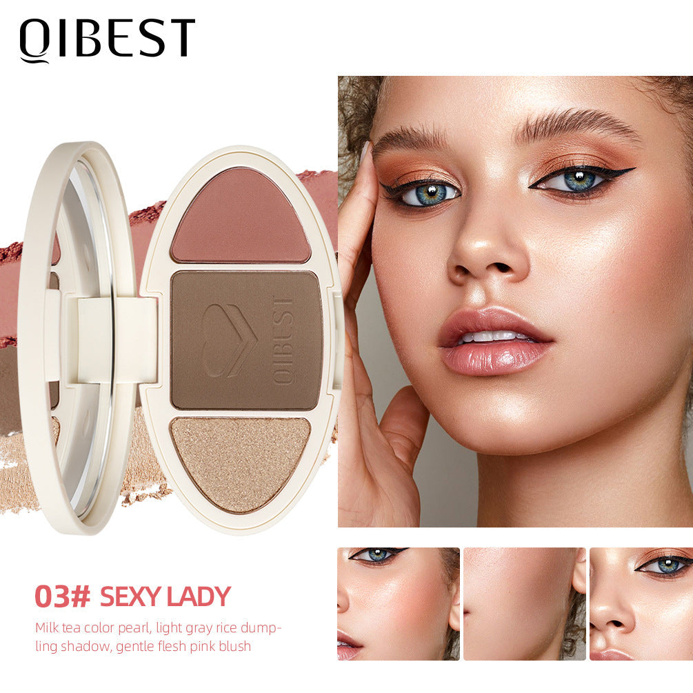 All-In-One Blush Highlight Powder Palette Compact Makeup