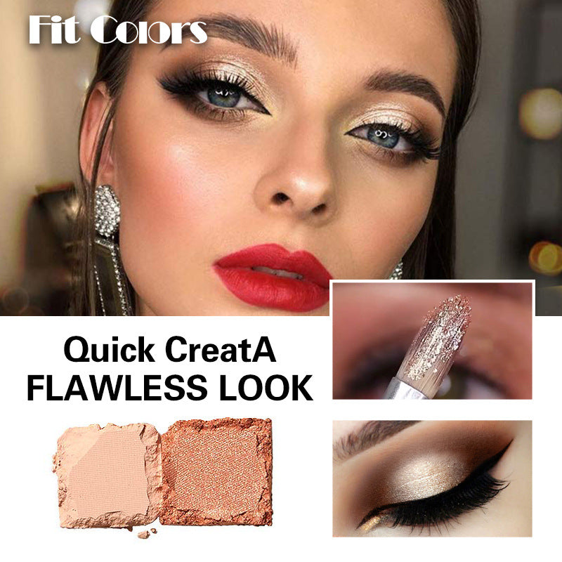 Fit Colors 12-Color Comprehensive Makeup Powder Palette Matte Pearlescent