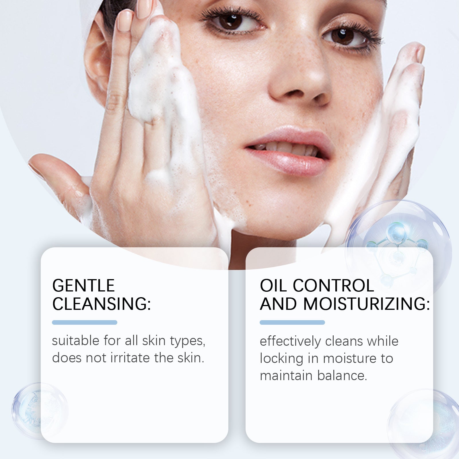 Amino Acid Gentle Facial Cleanser Hydrating Pore Care Wash