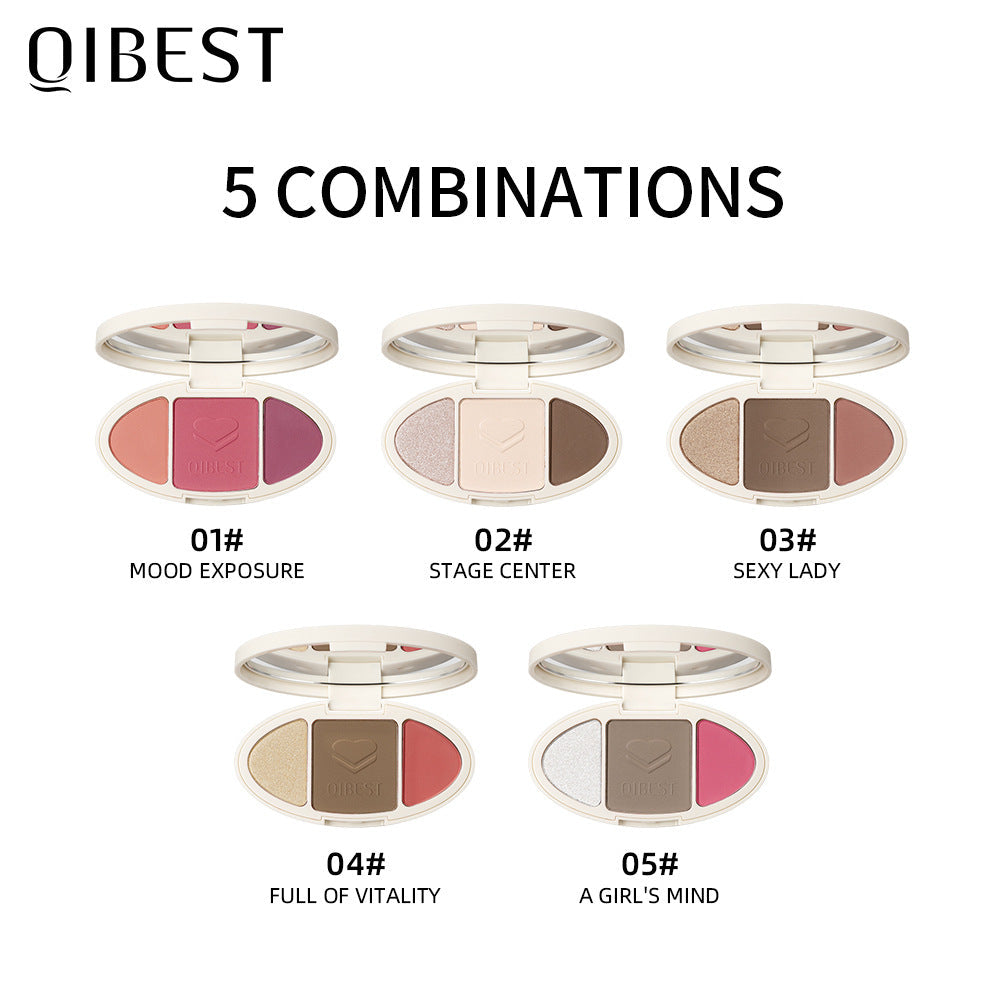 All-In-One Blush Highlight Powder Palette Compact Makeup