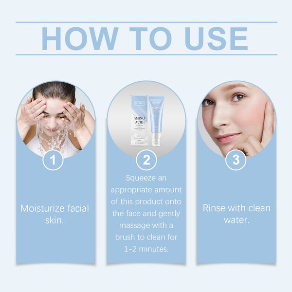 Amino Acid Gentle Facial Cleanser Hydrating Pore Care Wash