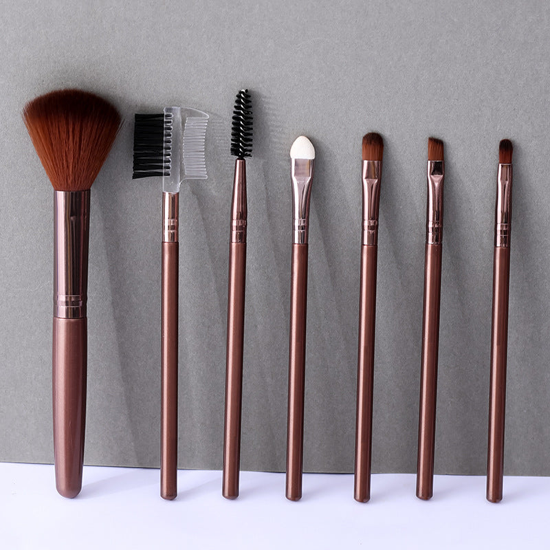 7-Piece Makeup Brush Set Complete Beauty Tool Collection