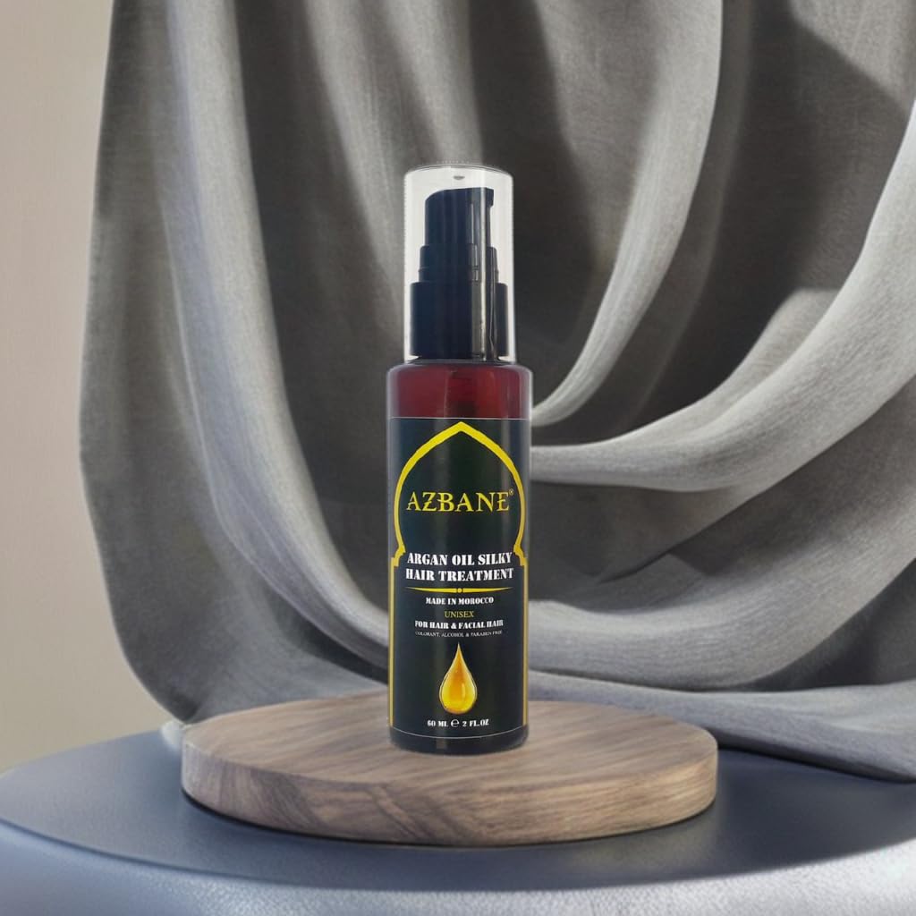 KENZADI Premium Moroccan Argan Oil - Hair & Beard Treatment (60ml, 2oz)