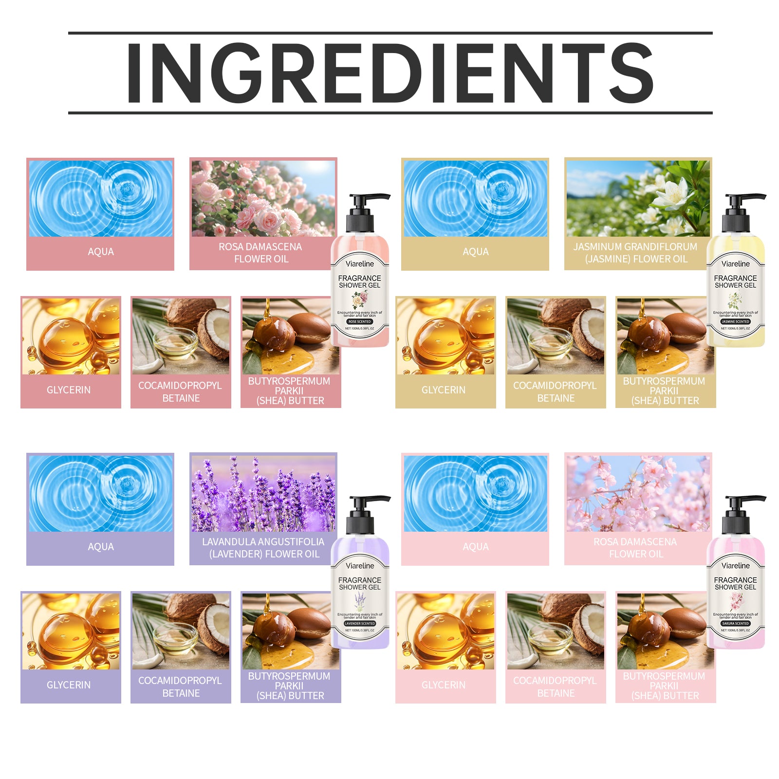 Lavender Fragrant Shower Gel Moisturizing Women’s Body Wash