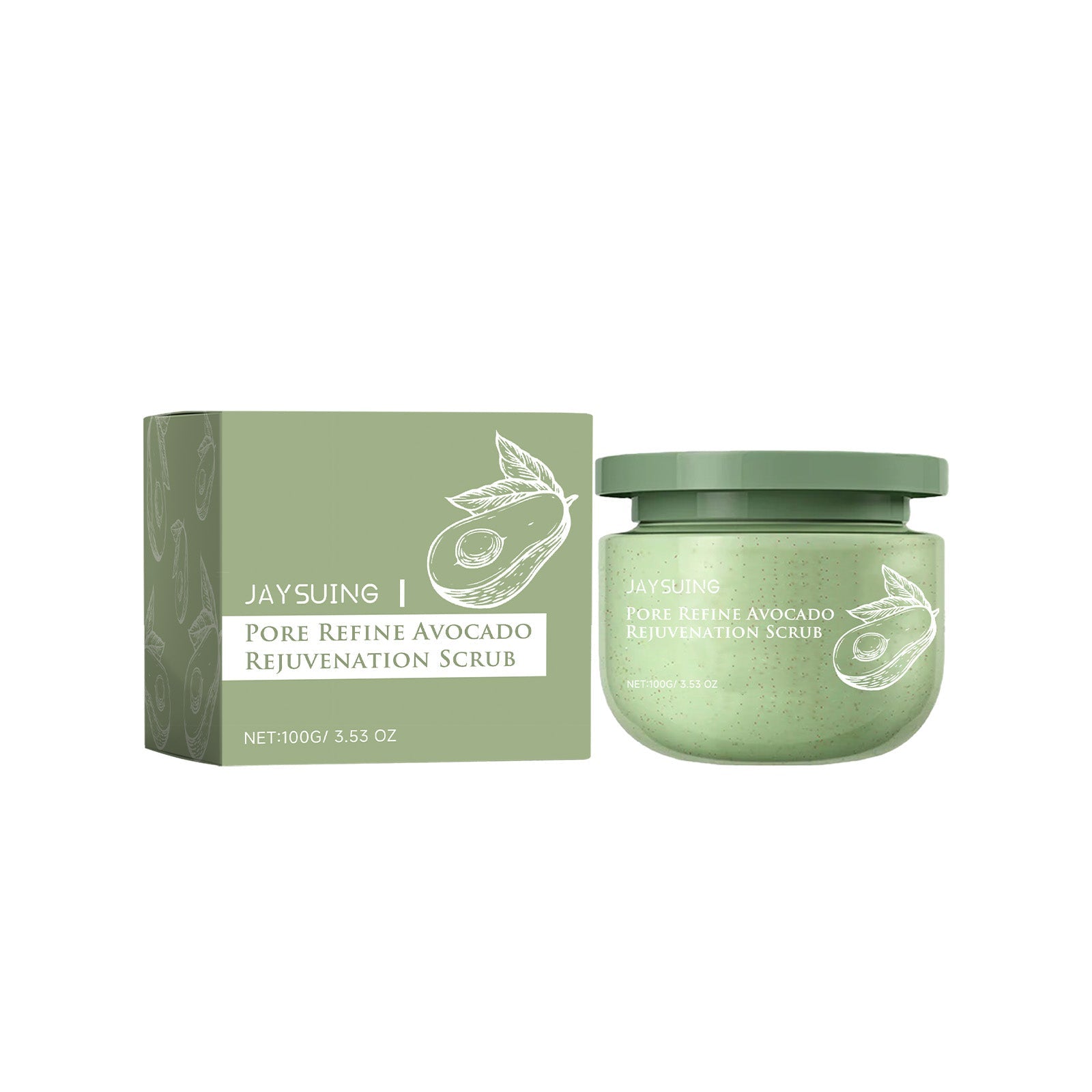 Avocado Ice Cream Body Scrub Exfoliating Soft Skin Care