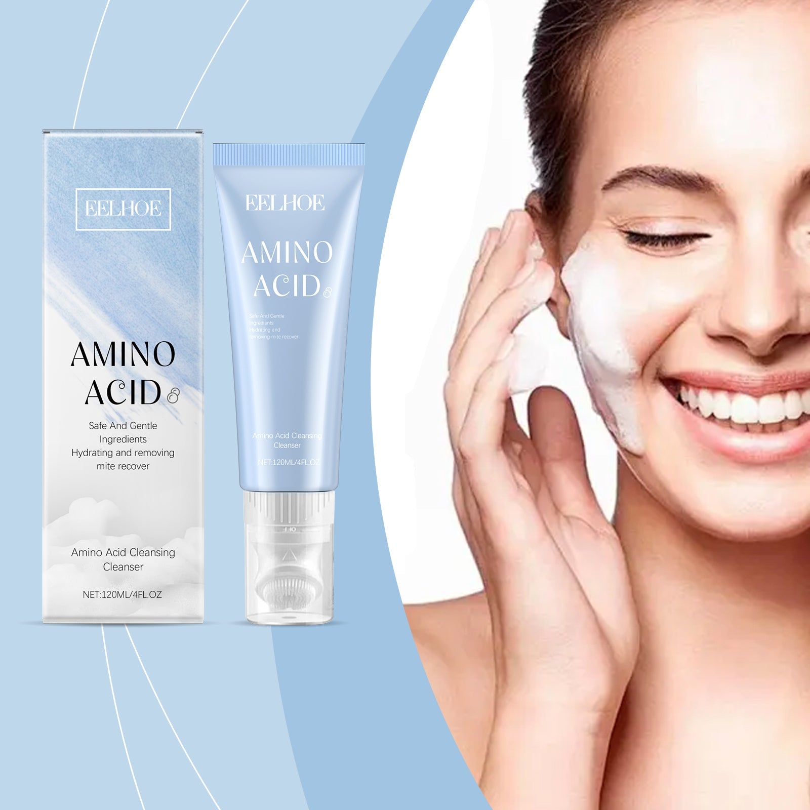 Amino Acid Gentle Facial Cleanser Hydrating Pore Care Wash