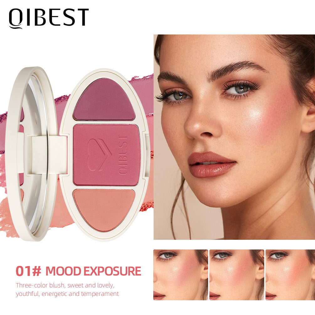 All-In-One Blush Highlight Powder Palette Compact Makeup