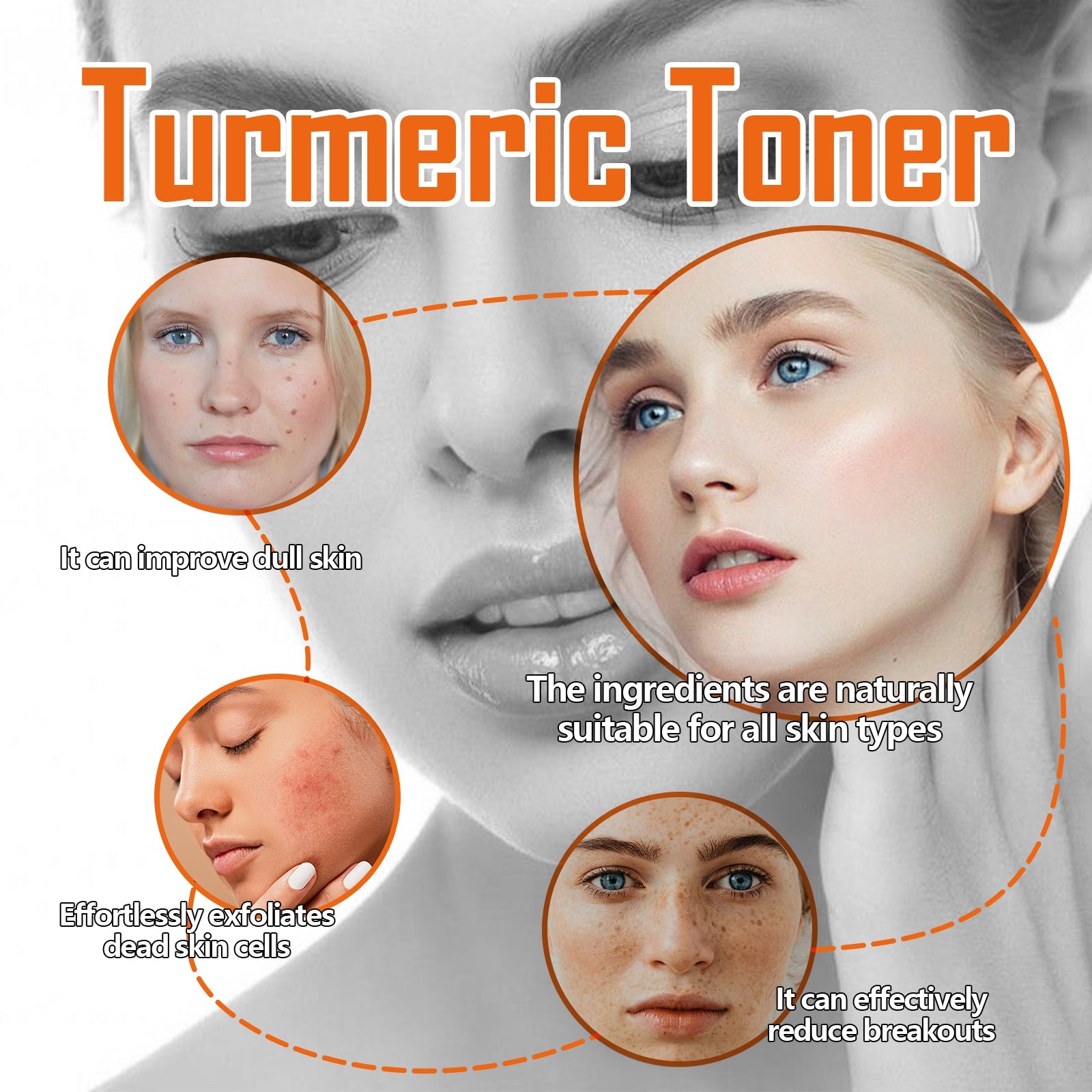 Turmeric Facial Toner Deep Hydrating Firming Skin Care