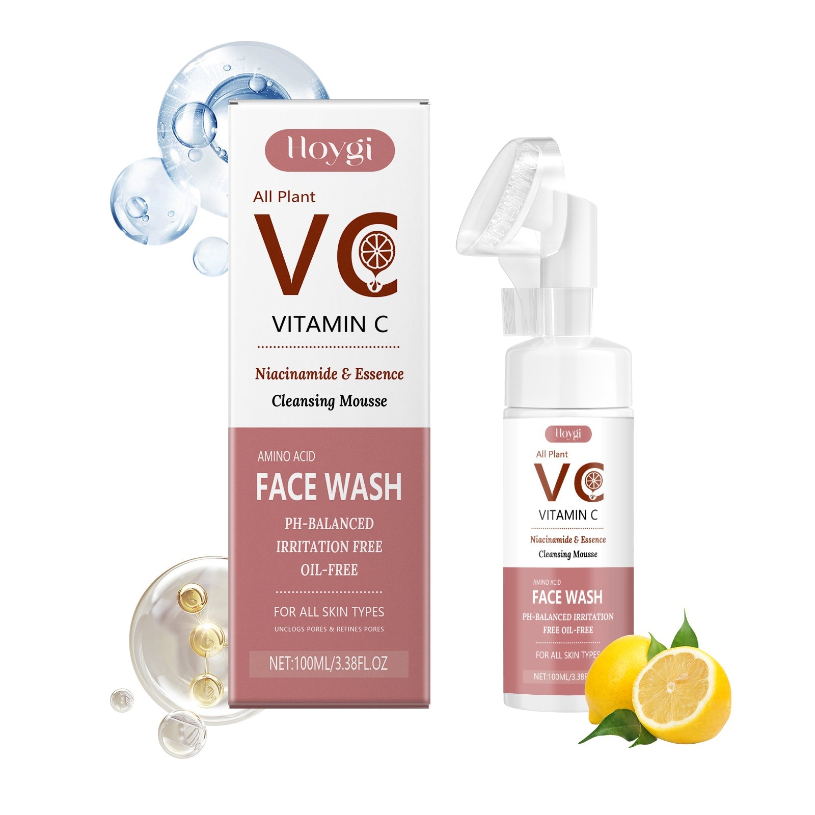 Vitamin C Foam Cleanser Gentle Hydrating Facial Skin Wash