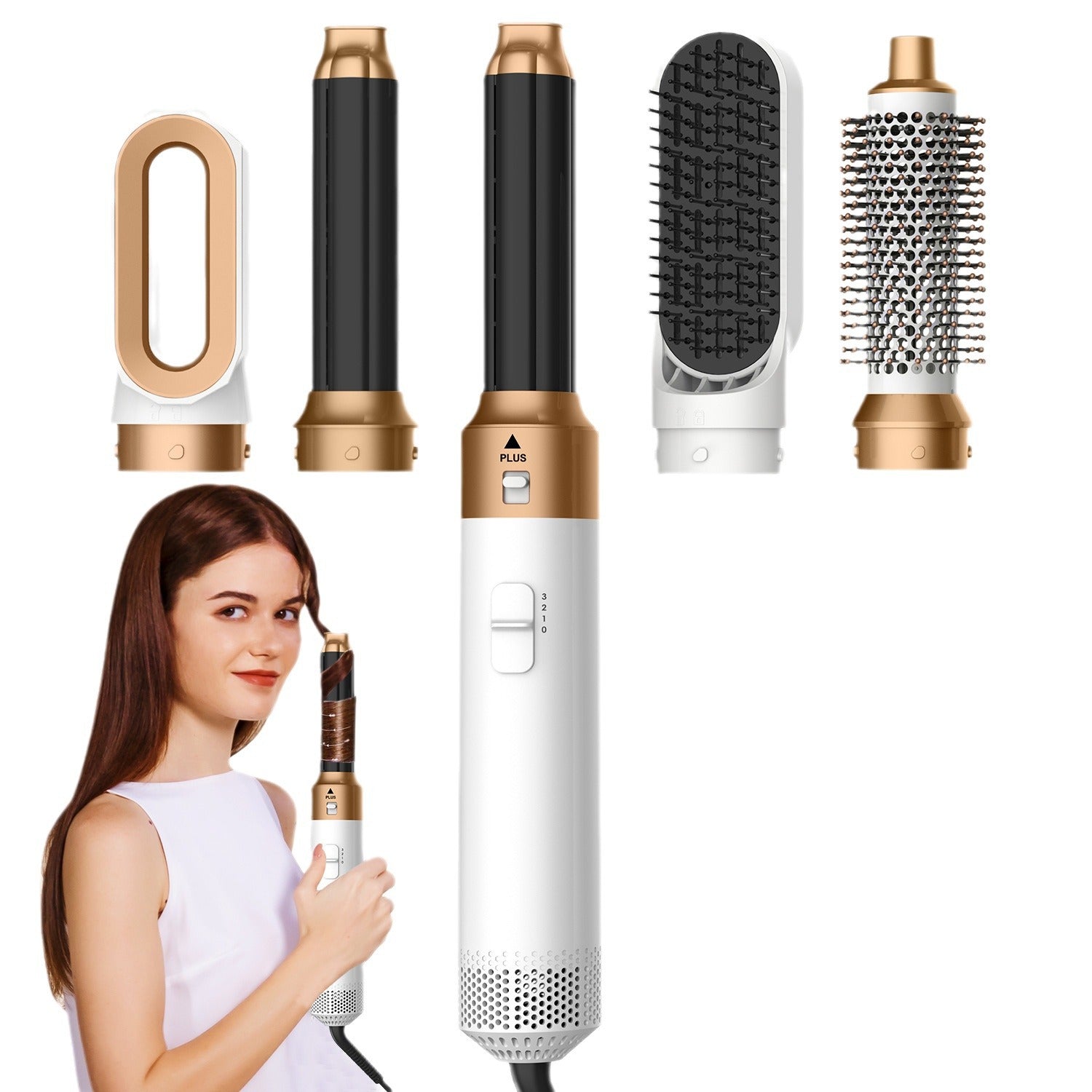 5-in-1 Professional Hair Styler Blow Dryer Brush Set