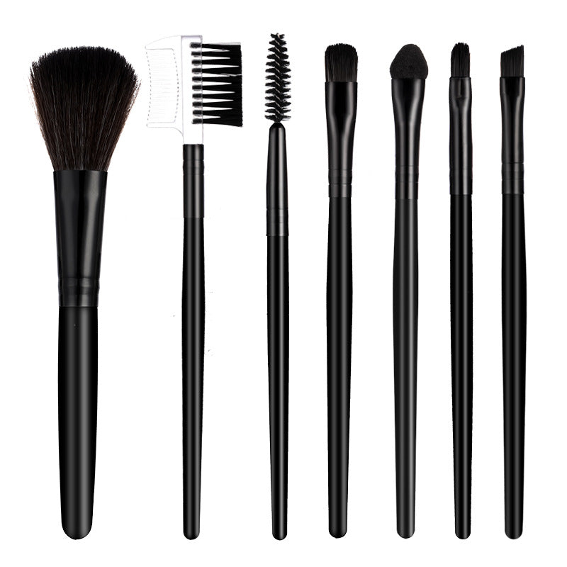 7-Piece Makeup Brush Set Complete Beauty Tool Collection