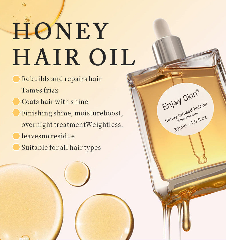 Honey Hair Oil Moisturizing Repair Serum for Smooth Hair