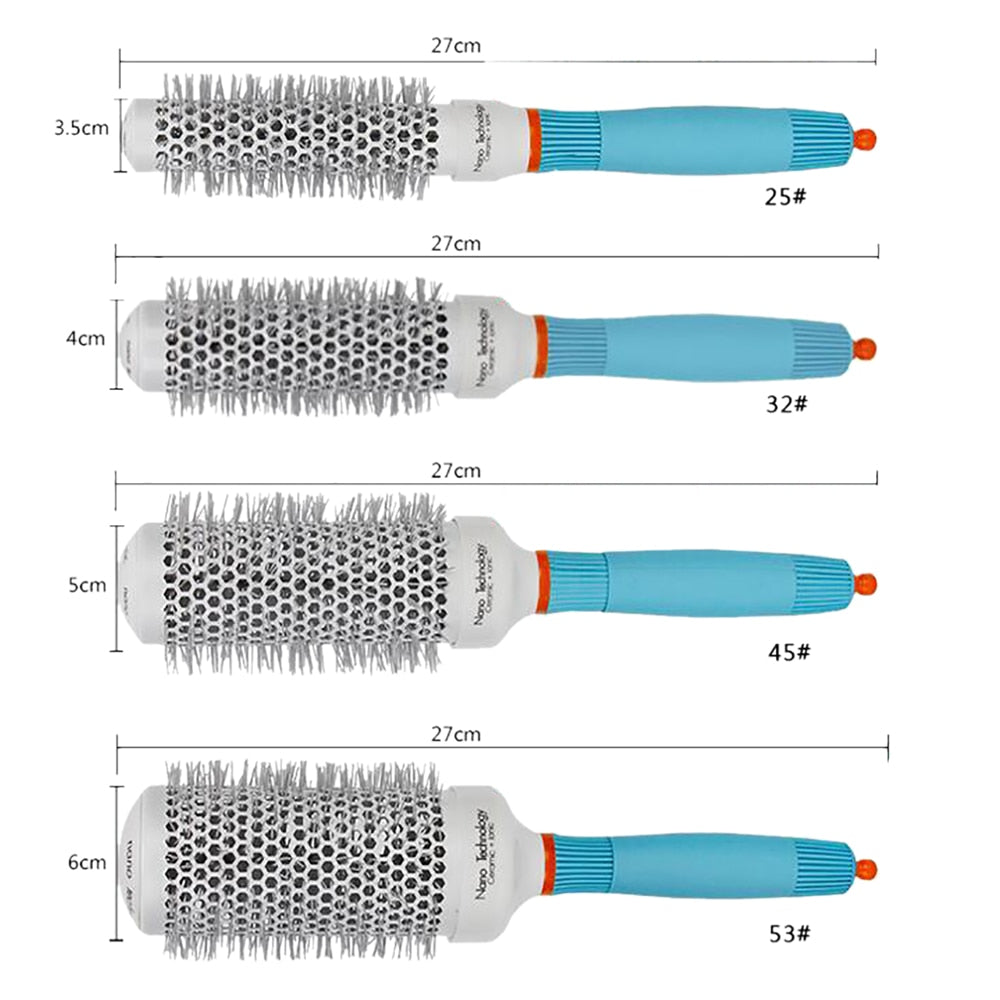 Professional Ceramic Ionic Round Hair Brush Styling Tool
