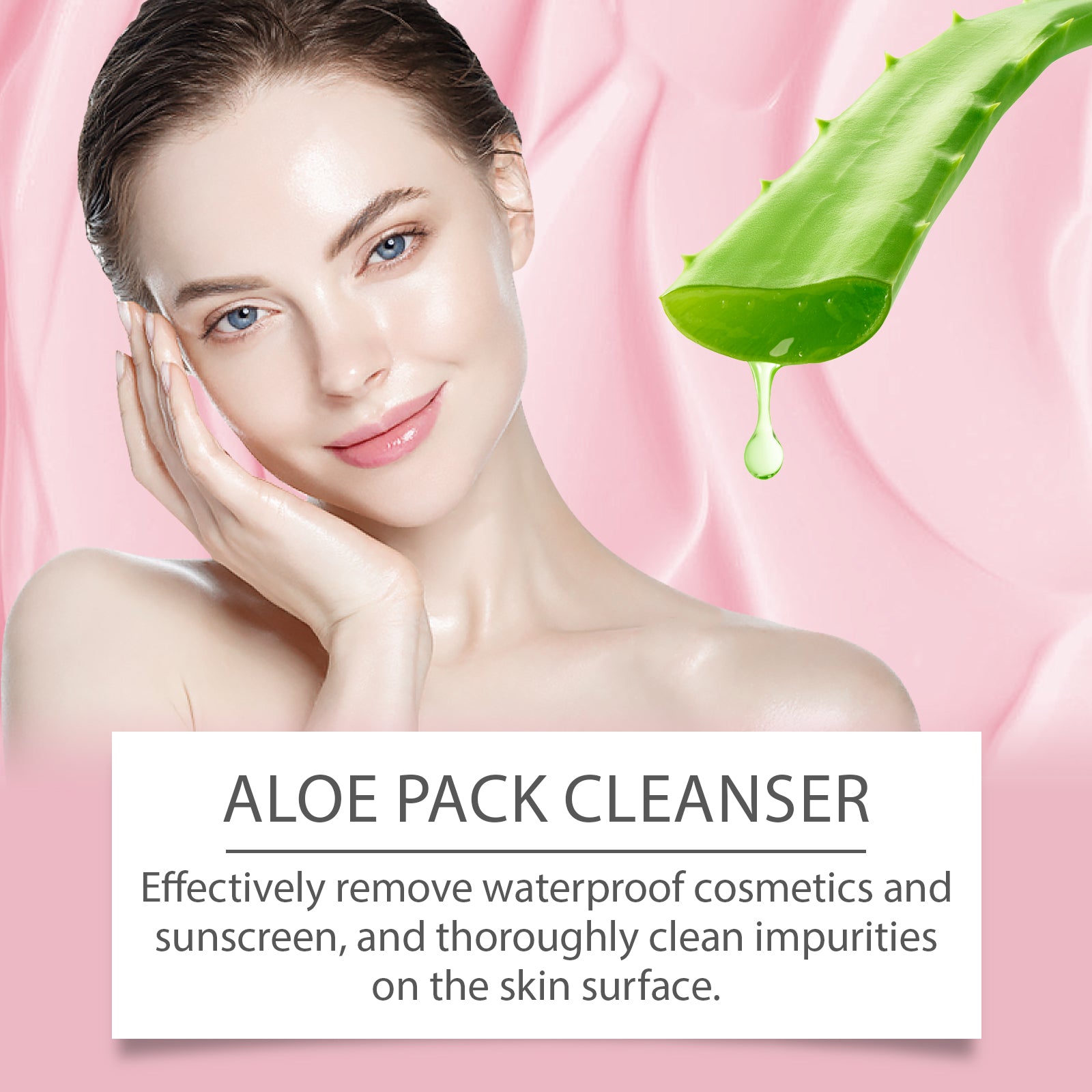 Aloe Soothing Cleanser Gentle Pore Cleansing Exfoliating Facial Wash