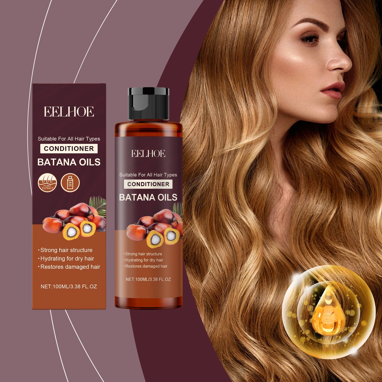 Batana Conditioner Hydrating Repair for Dry Frizzy Hair Care