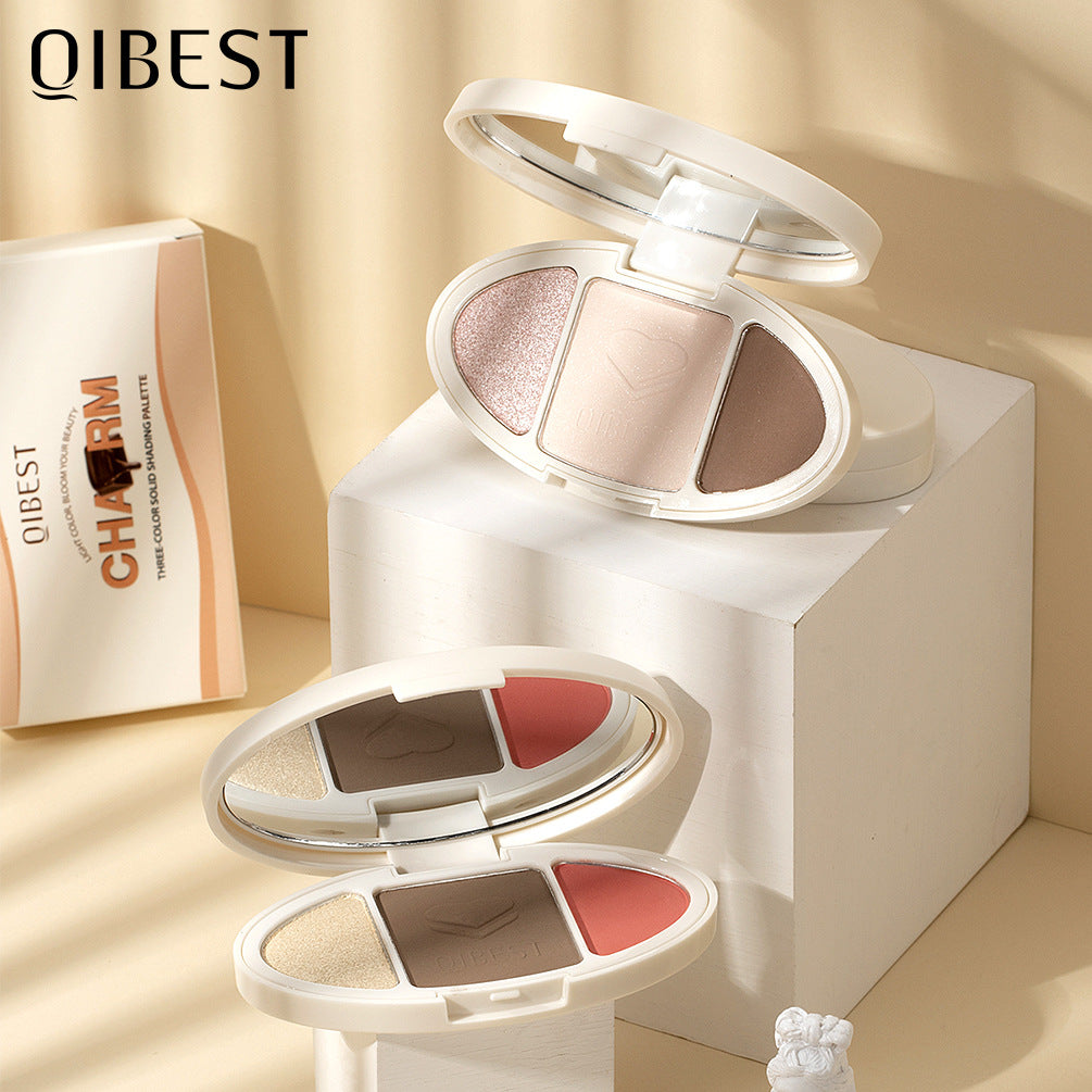 All-In-One Blush Highlight Powder Palette Compact Makeup