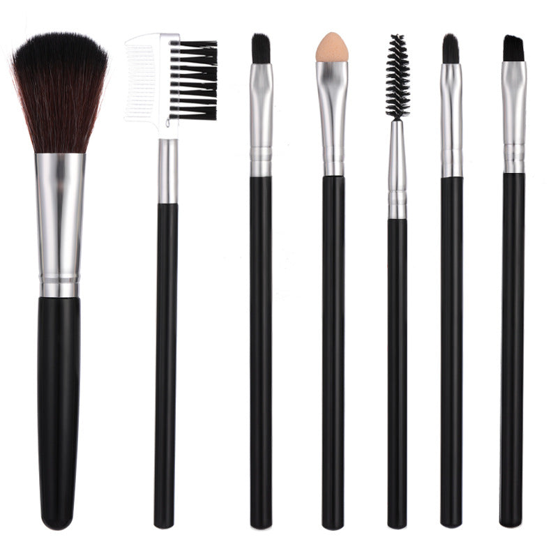 7-Piece Makeup Brush Set Complete Beauty Tool Collection