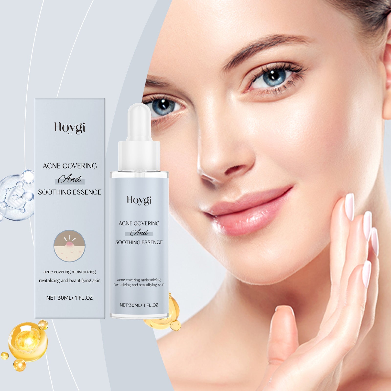 Acne Soothing Facial Serum Hydrating Gentle Skin Care Solution
