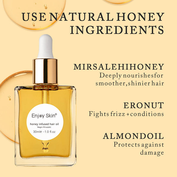 Honey Hair Oil Moisturizing Repair Serum for Smooth Hair