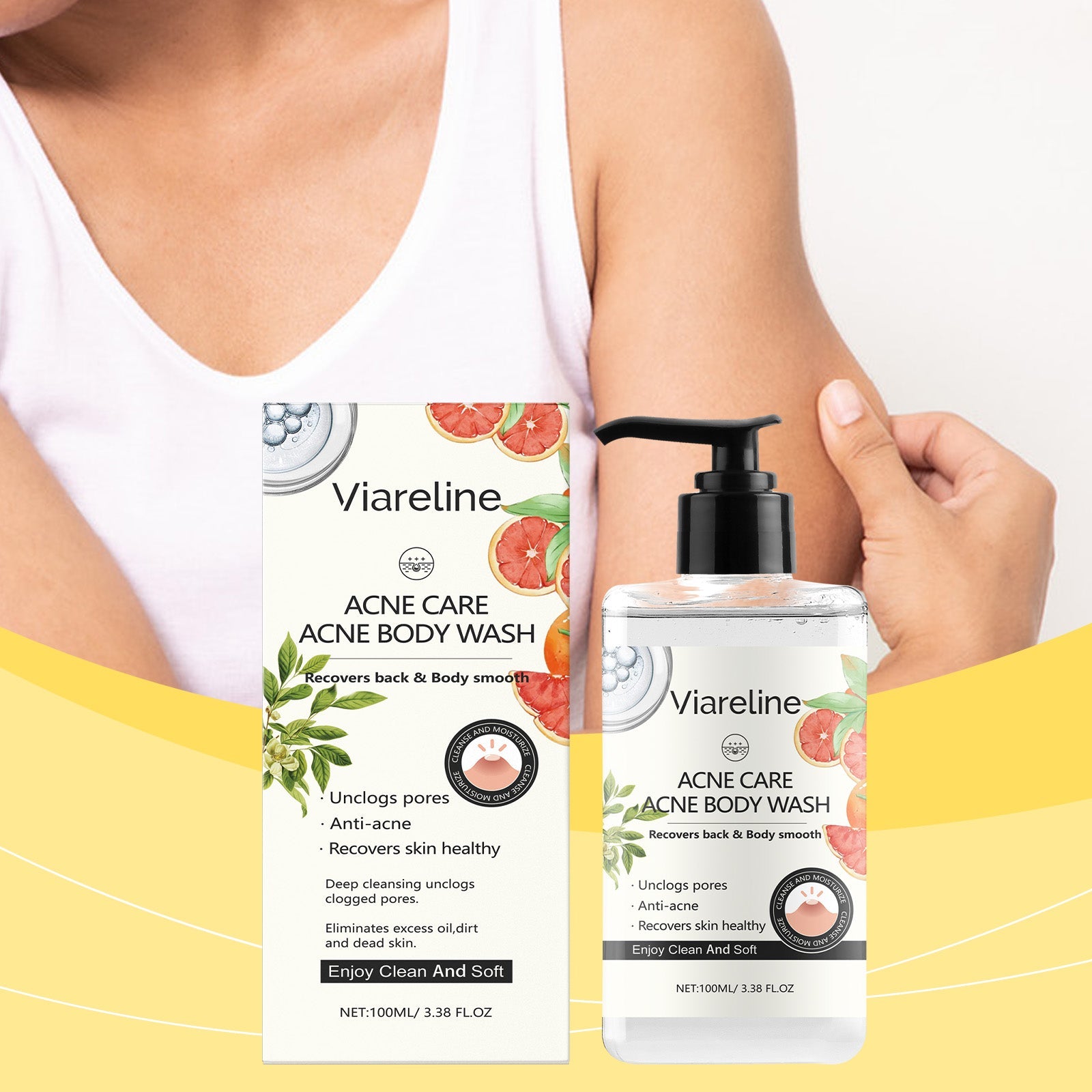 Soothing Repair Shower Gel Hydrating Moisturizing Body Cleanser