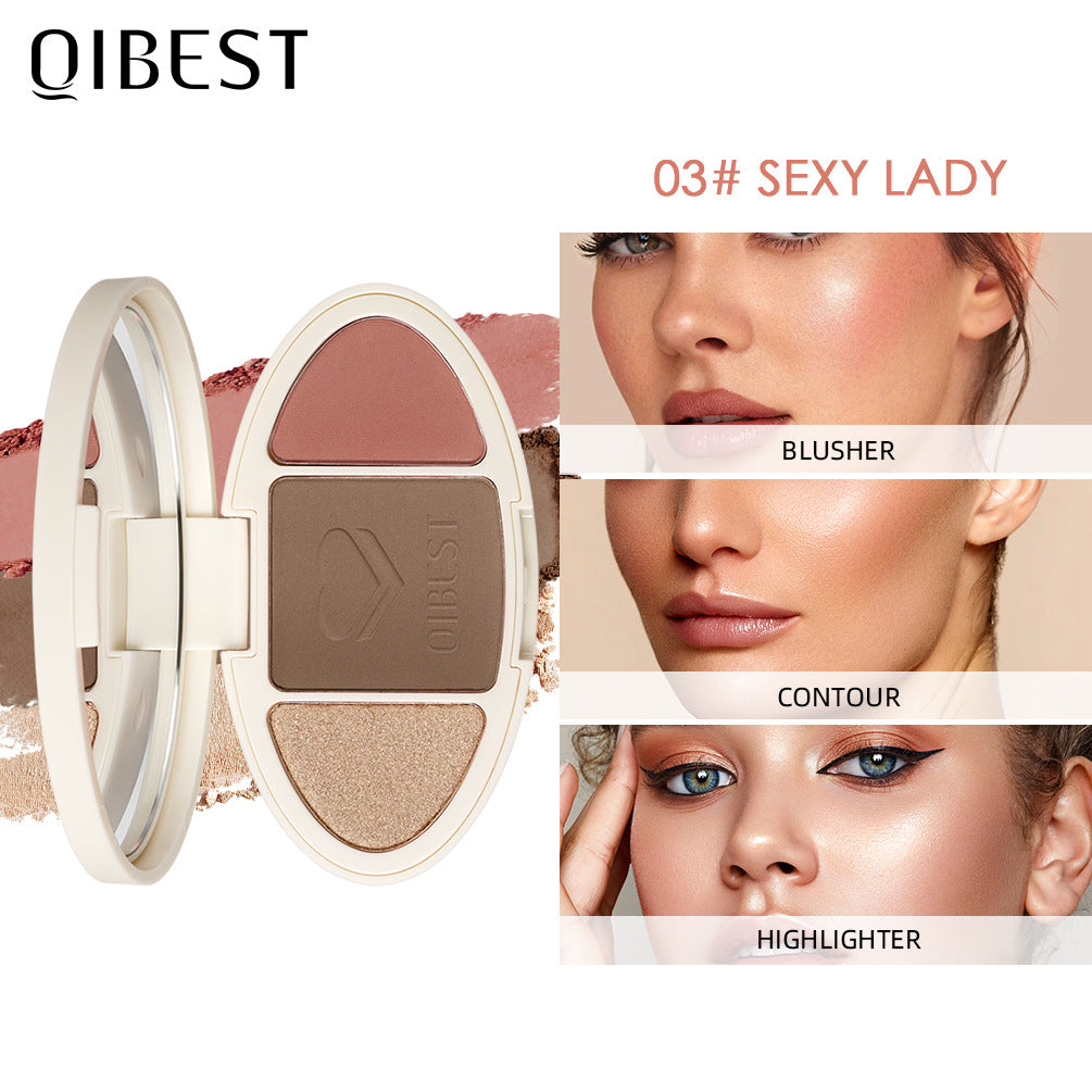 All-In-One Blush Highlight Powder Palette Compact Makeup