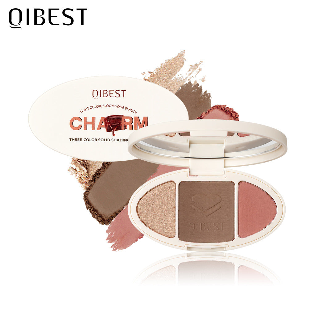 All-In-One Blush Highlight Powder Palette Compact Makeup