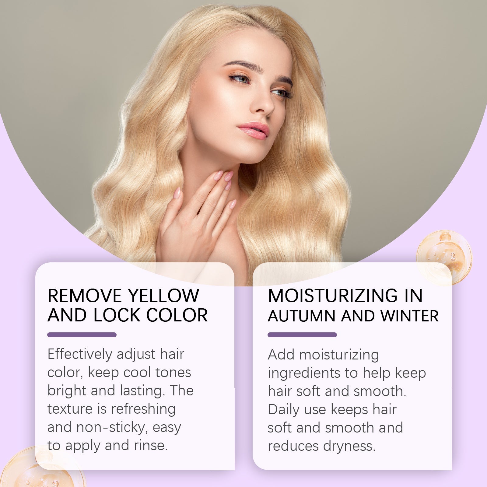 Nourishing Purple Conditioner for Soft Shiny Color-Treated Hair