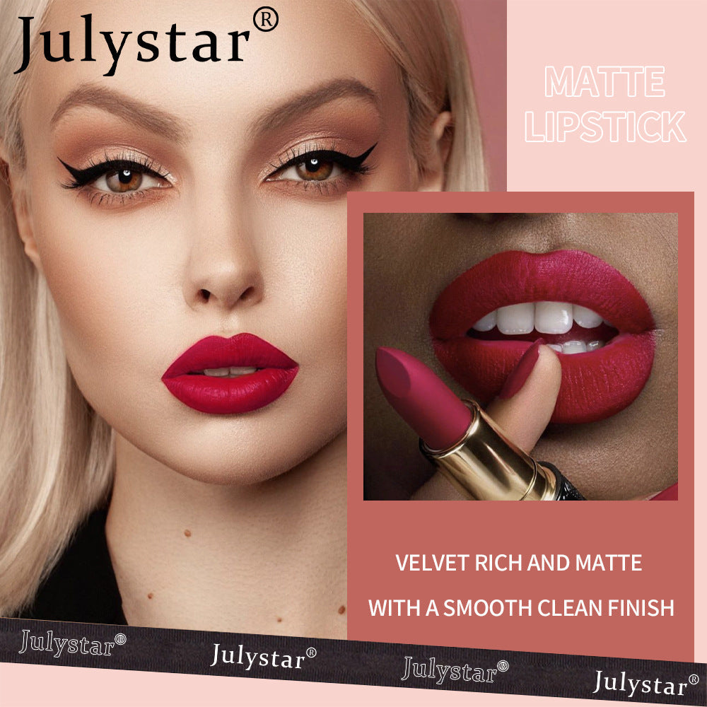 Matte Lipstick Six-Color Long-Lasting Non-Transfer Lip Set