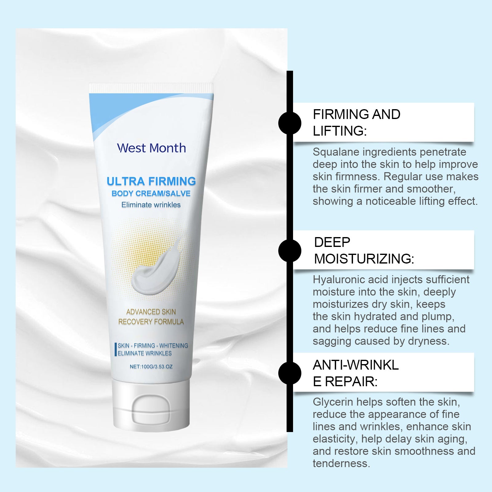 Firming Body Lotion Moisturizing Skin Lifting Massage Care
