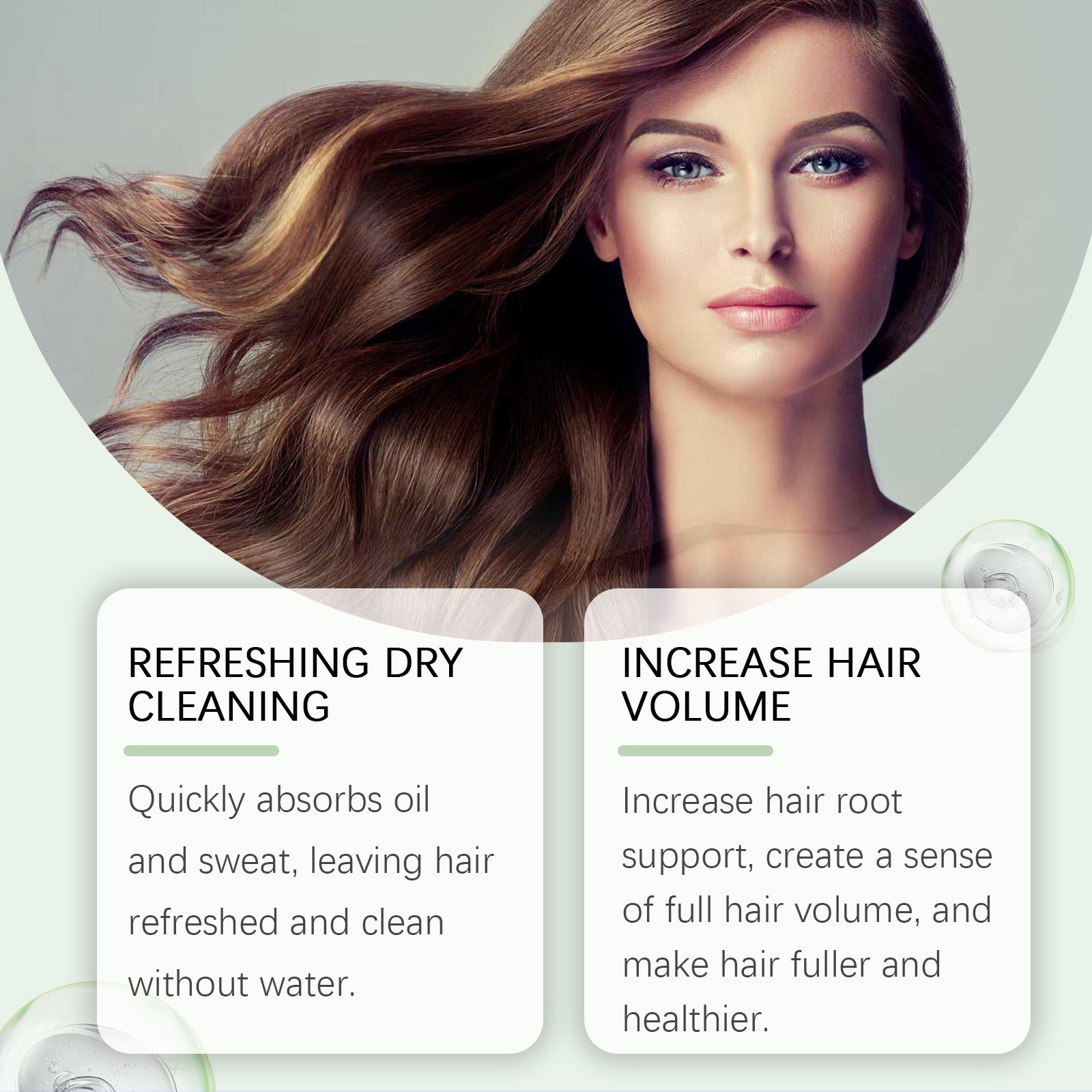 Leave-In Dry Shampoo Conditioner Refreshing Hair Care Spray