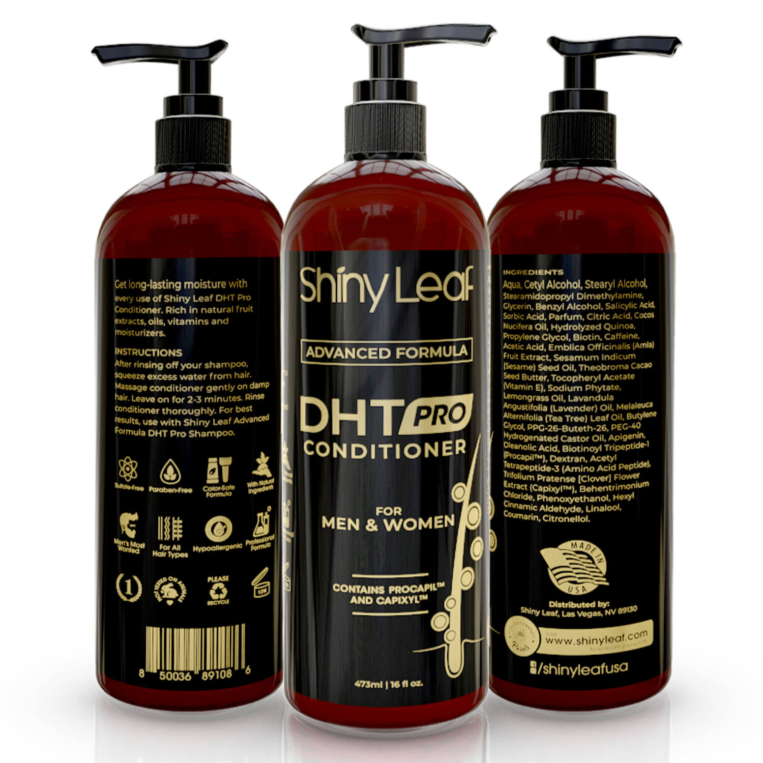 DHT Pro Shampoo and Conditioner with Procapil and Capixyl