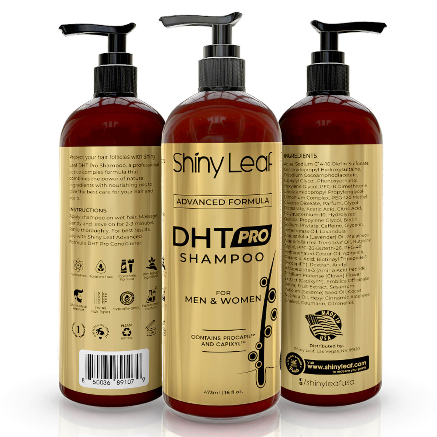 DHT Pro Shampoo and Conditioner with Procapil and Capixyl