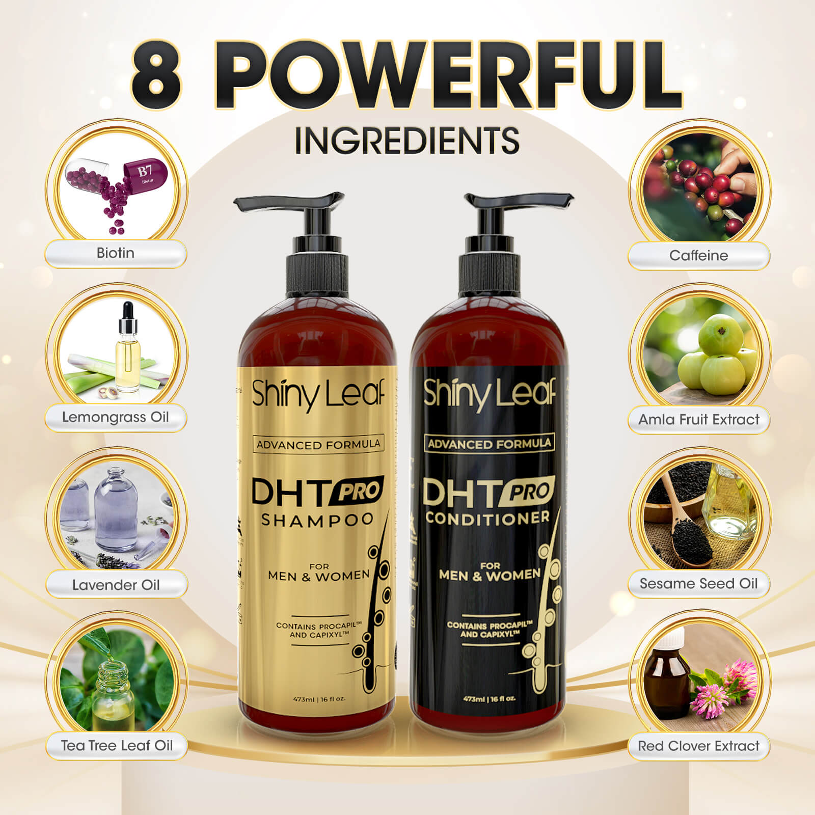 DHT Pro Shampoo and Conditioner with Procapil and Capixyl